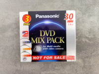 Paket treh zapakiranih DVD-jev Panasonic DVD MIX PACK 1.4GB 30 min