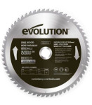 EVOLUTION Žagin list, 255mm, 60 zob, za les