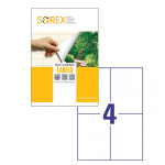 NOVO - SOREX etikete 105 x 148 mm - ( 400 NALEPK ) - Nalepke za print