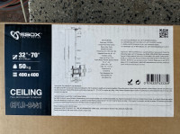 SBOX CPLB-9441 stropni nosilec za TV (32"–70") – NOV, odprta embalaža