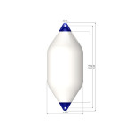 Polyform F11 bijeli bok za teške dužnosti 145 x 60 cm
