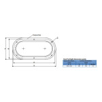 Rutgerson Oval Portlight nehrđajući čelik 403 x 204 mm-a1155-200rf-w