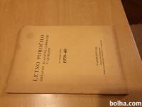 Letno poročilo državne klasične gimnazije v Ljubljani 1939/40