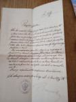 Litija, 1906 Sodnijsko prisojilno pismo