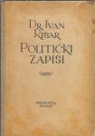 Politički zapisi / dr. Ivan Ribar