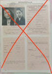 RARITETA - ZAŠČITNI PREPUSTNICI ZA TRI JUGOSLOVANSKE ŽIDE, 1944