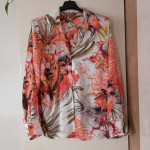 ALESSA W. ORANŽNO CVETLIČNA BLUZA 44