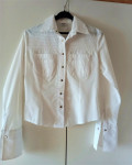 Bela elegantna bluzica, uvoz, št. 34!