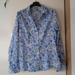 H&M NOVA. MODRO CVETLIČNA BLUZA M/L