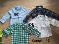 Hlace, srajce, majica - številka 74, cena na slikah