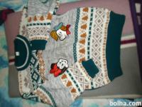 Otroška topla majica-pulover DISNEY-MIKI z vzorci, vel. 8-10 let, novo