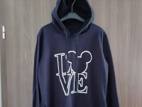 Hoodie-kapucar S, rdec in moder
