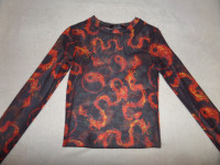 Majica Bershka - prosojna, št. 170 (XS/S) - NOVA