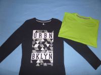 Majici - črna dolg rokav + zelena kratek rokav, št. 152