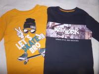 Majici dolg rokav Skate in NY, št. 158/164 (1x oblečeni, obe 12 eur)
