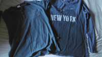 New York majica z dolgim rokavom in kratka modra