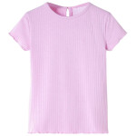 Otroška majica s kratkimi rokavi svetlo roza 104