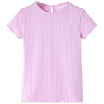 Otroška majica s kratkimi rokavi svetlo roza 116