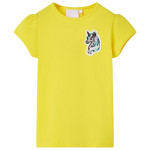 Otroška majica živo rumena 116