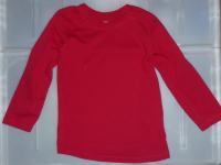 Rdeč pulover z dolgimi rokavi št. 116 / 122, 5-7 let