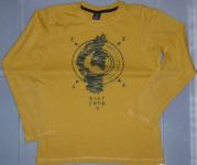 Rumen fantovski pulover s kompasom, 134-140 cm, 8-10 let