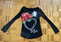 Desigual majica z dolgimi rokavi XS - nova