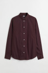 HM Slim Fit XS srajci, easy iron, novo (temno zelena, bordo rdeča)