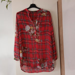 NOVA RDEČA KARO TUNIKA M