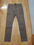 Dolge moške hlače, sive barve, velikost 29
