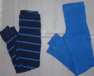 2x dolge modre spodnje hlače za fanta H&M št. 134/140, 8-10 let