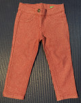 Benetton dolge hlače temno oranžne barve 92