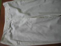 bele lanene hlače 44
