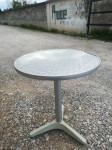 Barska okrogla mala ALU miza, za zunanjo uporabo (premer 60cm)