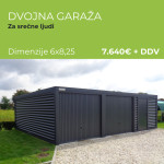 Dvojna garaža 6x8m