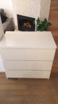Ikea Malm bel 3 predalnik 80 x 78 x 48
