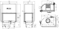 Kamin AL14RG.H Hitze + dimnik