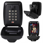 Kombinacijski stenski sef za ključe in kartice do 12 številk črn