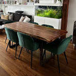 Kuhinjski / jedilni stoli zelene barve - komplet 6 stolov