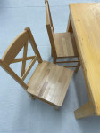 Lesena miza s stoli