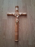 Novi leseni krščanski križec dim. ca.20x15cm.