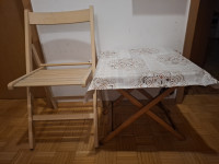 Mizica in stola za vrt, balkon
