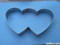 Model dvojno srce za torte