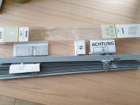 NOTRANJE SIVE  ALU ŽALUZIJE 60 cm  X 140 CM širine 2,5 cm