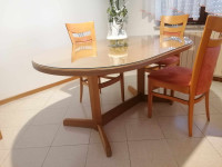 Ovalna jedilna miza 160x105cm