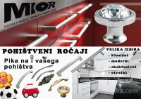 Ročaji za pohištvo (kuhinja, otroška, dnevna soba,...)