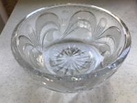 Steklena kristalna posoda Rogaška premer 21 cm