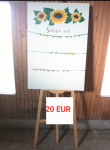 Stojalo za sedežni red s platnom
