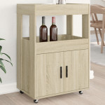 vidaXL Barski voziček sonoma hrast 60x39,5x89 cm inženirski les