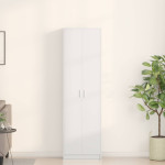 vidaXL Garderobna omara Bela 55 x 25 x 189 cm Inženirski les