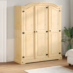 vidaXL Garderobna omara Corona 151,5x52x186 cm trdna borovina